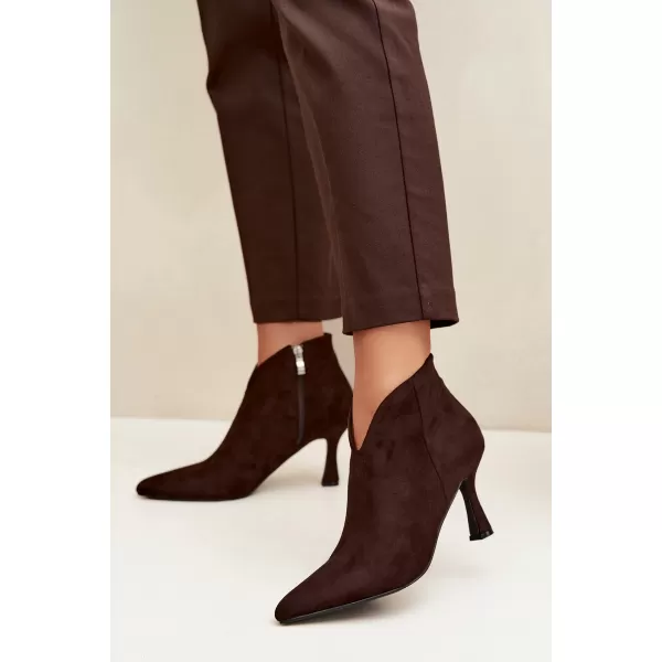  Damen-Stiefeletten BOTO D-219 KAFFEE 