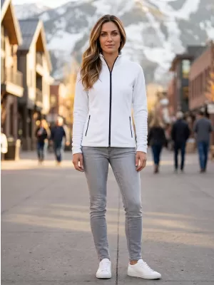Damen-Sweatshirt aus Microfleece MALFINI FACTOR 853 WEIß