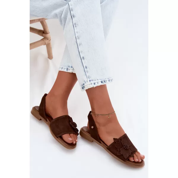  Damensandalen ZAZOO 40471 SCHOKOLADE 