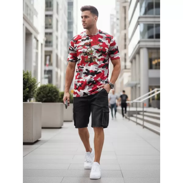  Herren-T-Shirt DSTREET NX2002R-RW-M ROT 