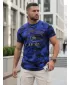 Herren-T-Shirt DSTREET NX2002R-RB-M BLAU