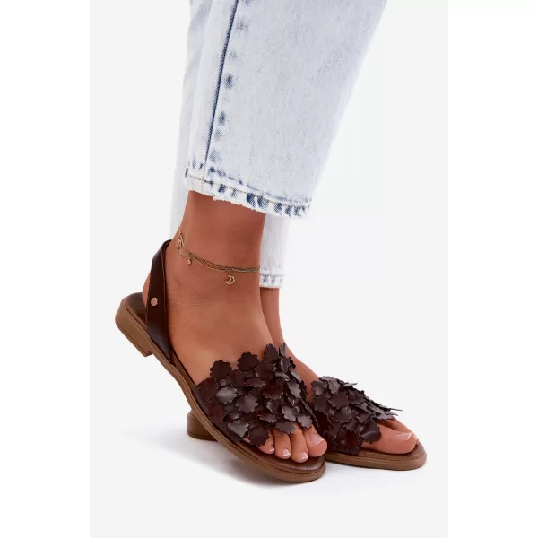  Damensandalen ZAZOO 40468 SCHOKOLADE 