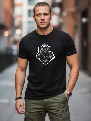 Herren-T-Shirt DSTREET NX088R SCHWARZ