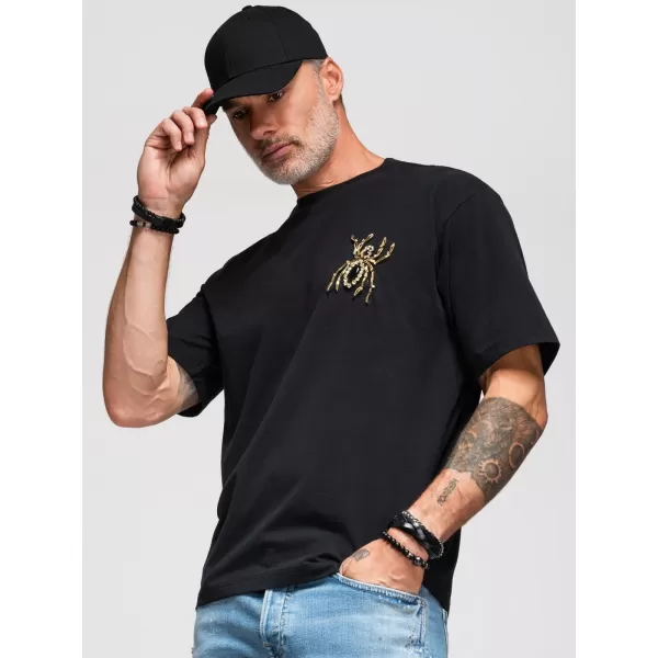  Herren-T-Shirt OMBRE OM-TSCT-0277 SCHWARZ 