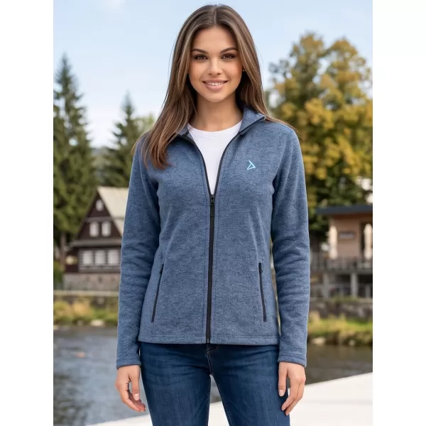  Fleece-Sweatshirt für Damen ALTISPORT ALW002852 DUNKLE DENIM-HIGHLIGHTS 