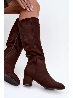 Damenstiefel S.BARSKI HY62-8131 SCHOKOLADE