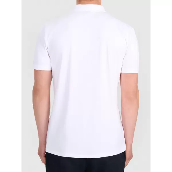 Herren-T-Shirt mit Kragen 4F WMM00TPTSM0770 WEIß 