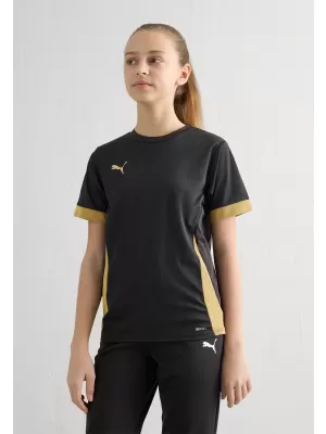 Kinder-Sportshirt PUMA TEAMGOAL MATCHDAY JERSEY JR 70574828 PUMA SCHWARZ/PUMA GOLD/MATTGOLD