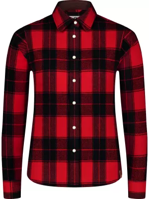 Flanellhemd für Damen NORDBLANC WILLOW NBSSL8371 ROT