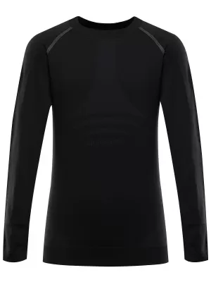 Funktions-T-Shirt für Kinder ALPINE PRO AMBOSO SCHWARZ