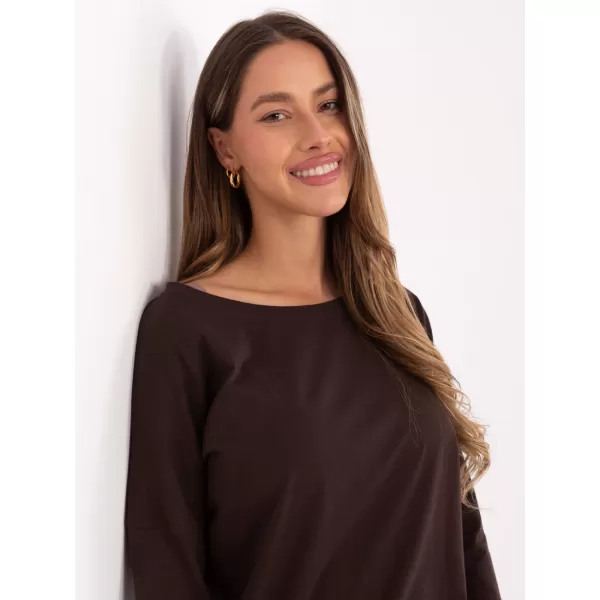 Damenbluse BASIC FEEL GOOD RV-BZ-4691.40P DUNKELBRAUN 