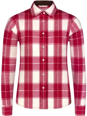Flanellhemd für Damen NORDBLANC WILLOW NBSSL8371 ROT