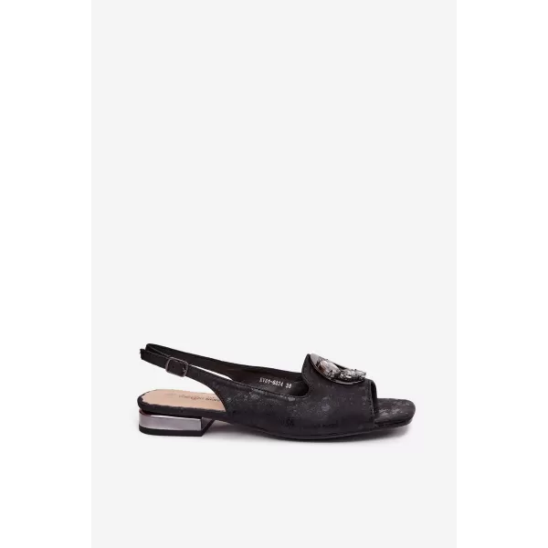  Damensandalen S.BARSKI KV61-6024 SCHWARZ 