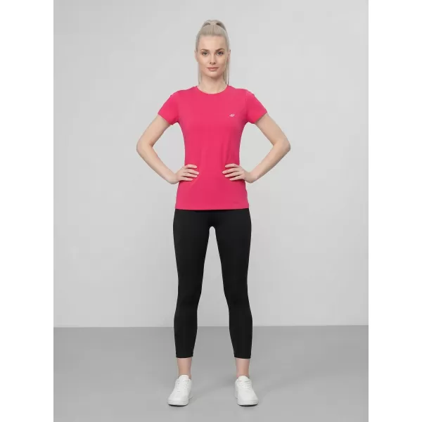  Funktions-T-Shirt für Damen 4F WAW25TFTSF1527 DUNKELROSA 