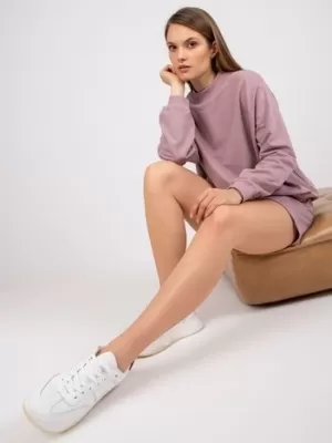 Damen-Sweatshirt BASIC FEEL GOOD AP-BL-A-R001 DUNKELROSA