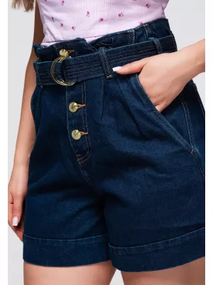 Damen-Shorts OMBRE OW-ST-E0011 DUNKLER DENIM