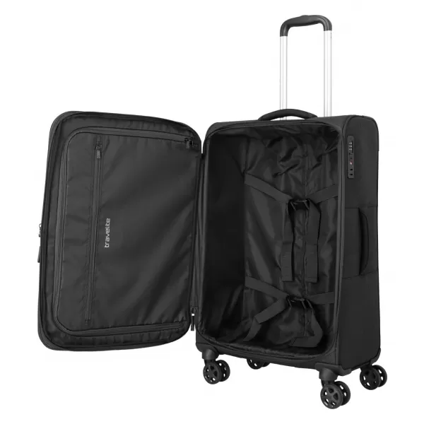  Koffer TRAVELITE Kick Off 4w M exp SCHWARZ 