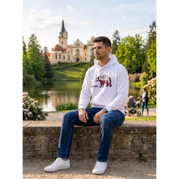  Herren-Sweatshirt ALTISPORT ALM193422 WEIß 