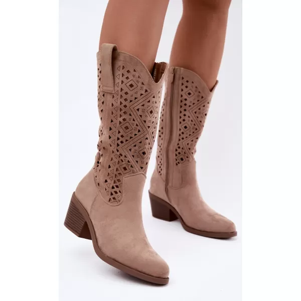  Damenstiefel S.BARSKI HY62-8126 BEIGE 