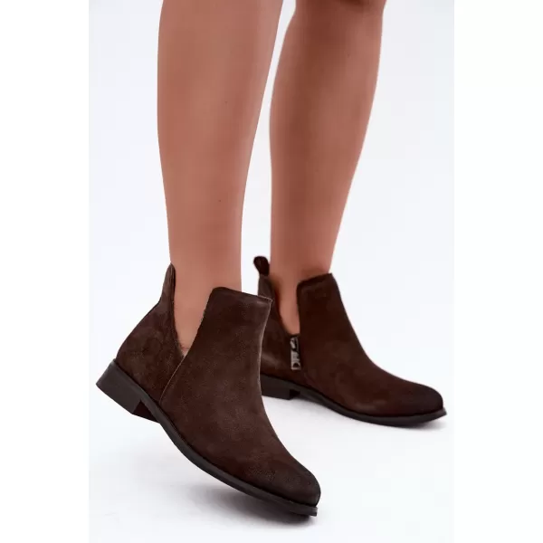  Damen-Stiefeletten VINCEZA 133142 LEDER 