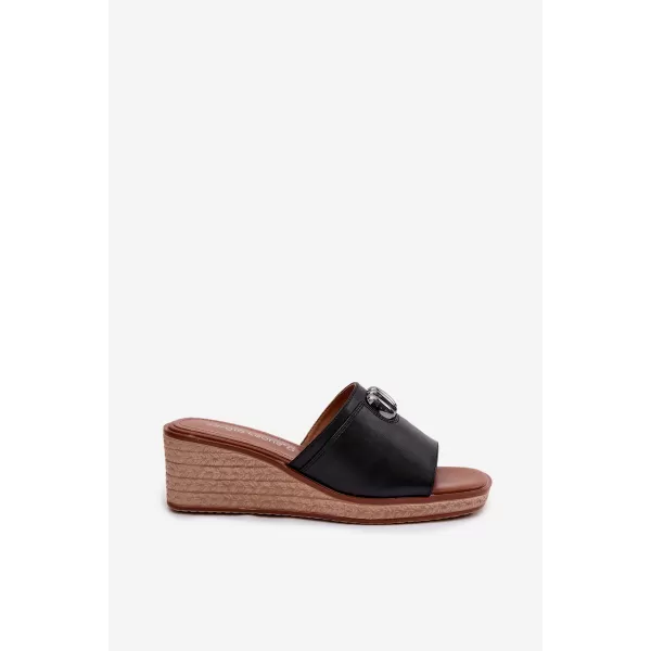  Damenhausschuhe SERGIO LEONE KL325 SCHWARZ 