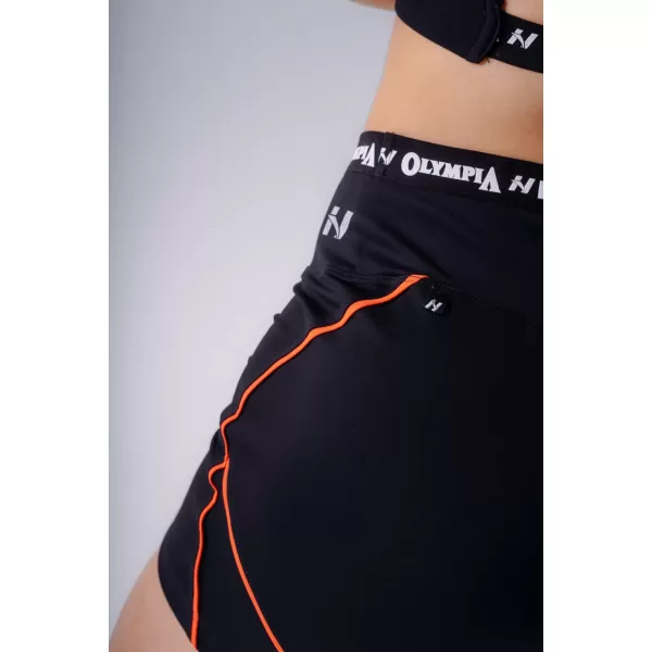  Damen-Shorts NEBBIA OLYMPIA HIGH-WAIST 937 SCHWARZ 