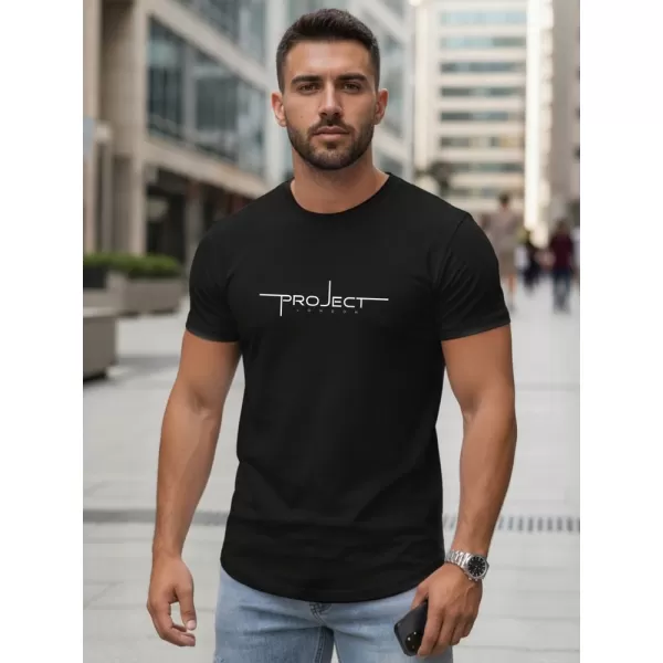  Herren-T-Shirt DSTREET NX5127R-BK SCHWARZ 