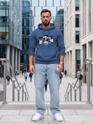 Herren-Sweatshirt DSTREET NX5146BX-17-09 BLAU
