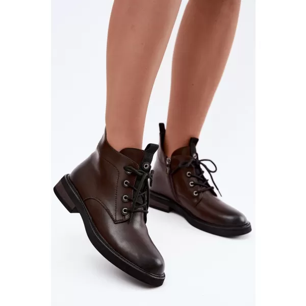  Damen-Stiefeletten D&A CR62-3337 BRAUN 