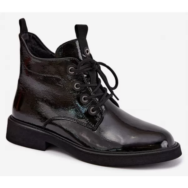  Damen-Stiefeletten D&A CR62-3338 SCHWARZ 