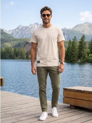 Herren-T-Shirt ALTISPORT NP/ALMST20001 NATÜRLICH