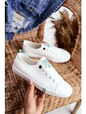 Damen-Sneaker BIG STAR SHOES GG274006 WEIß/GRÜN