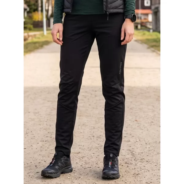  Softshellhose für Damen ALPINE PRO ABARA 2 SCHWARZ 