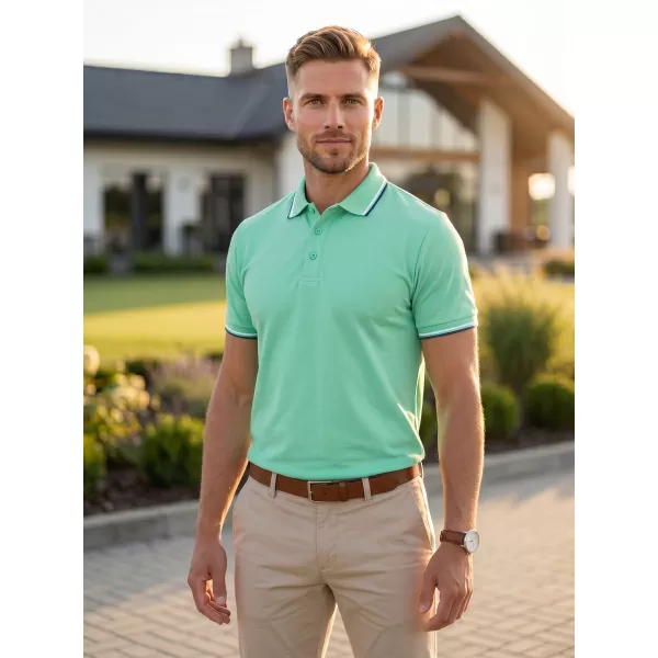 Herren-T-Shirt mit Kragen MALFINI FOCUS 232 MINZE 