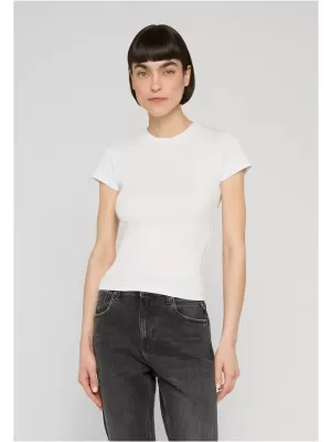 Damen-T-Shirt URBAN CLASSICS TB8569B-23664 SCHWARZ/WEIß/WEIßER SAND
