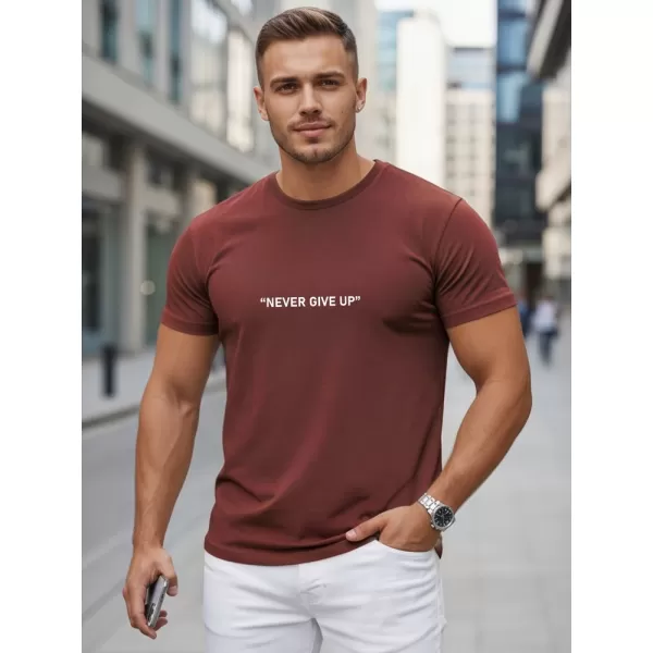  Herren-T-Shirt DSTREET NX5107R-BU ROTWEIN 