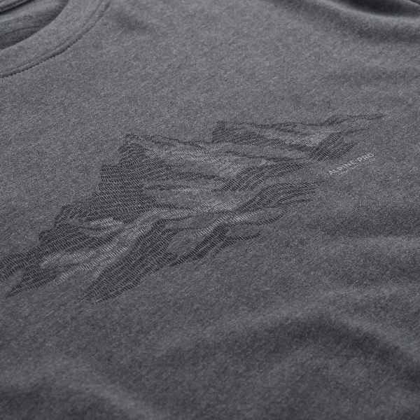  Funktions-T-Shirt für Herren ALPINE PRO GREM 3 DUNKLE, ECHTE GRAUE PC-VARIANTE 