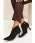 Damen-Stiefeletten BOTO D-219 SCHWARZ