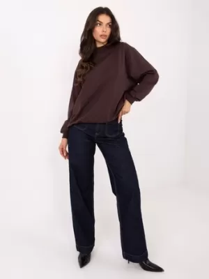 Damen-Sweatshirt BASIC FEEL GOOD RV-BL-5185.70P DUNKELBRAUN