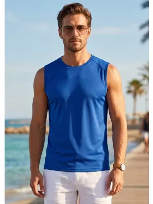 Sport-Tanktop für Herren MALFINI BREEZE 820 KÖNIGSBLAU