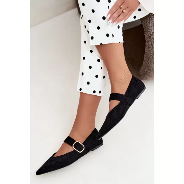  Ballerinas für Damen BOTO CH943 SCHWARZ 