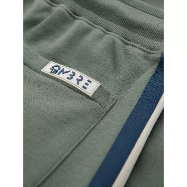  Herren-Shorts OMBRE Z128 GRAUMELANGE/OLIV 