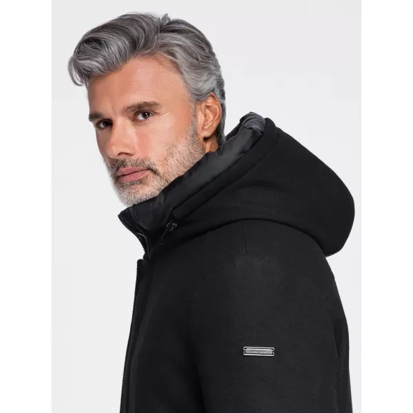  Herrenparka OMBRE OM-COWC-0161 SCHWARZ 