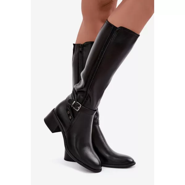  Damenstiefel SERGIO LEONE KZ-07 SCHWARZ 