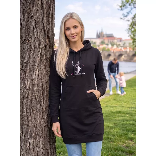  Erweitertes Damen-Sweatshirt ALTISPORT ALW091419 SCHWARZ ROSA 