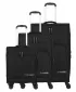 Ein Satz Koffer TRAVELITE Kick Off 4w S, M exp, L exp SCHWARZ