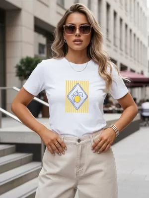 Damen-T-Shirt DSTREET NX8042RY-WH WEIß