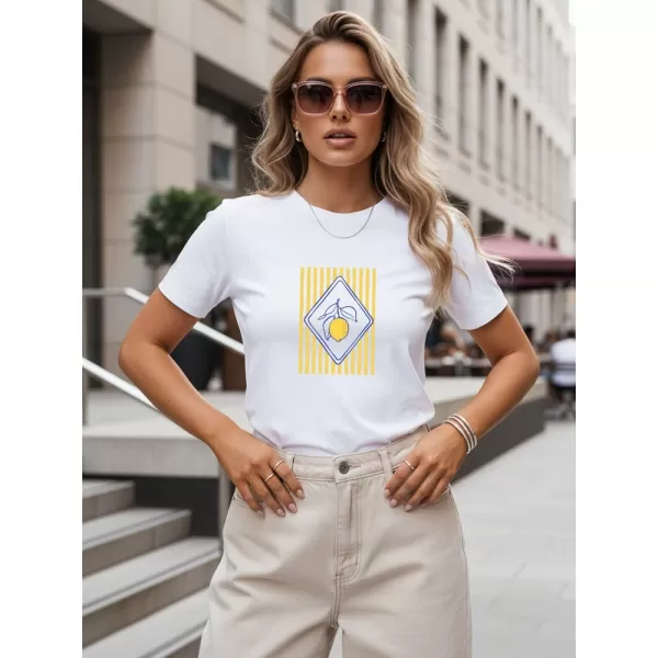  Damen-T-Shirt DSTREET NX8042RY-WH WEIß 