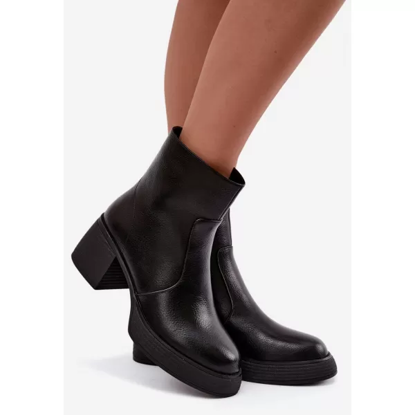  Damen-Stiefeletten D&A CR62-3369 SCHWARZ 