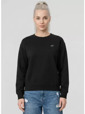 Damen-Sweatshirt 4F WMM00TSWSF2534 TIEFSCHWARZ